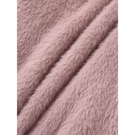 [Soft Thermal Sweater] Soft & Comfortable Women's Thermal Round-Neck Loose Fit Long Sleeve Sweater | All-Season Casual Top, Solid Color, Easy Care Hand Wash/Dry Clean, Medium Stretch, Clean Design