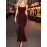 Spring/Summer Adjustable Strap Crystal Embellished Backless Dress with Chest Pad