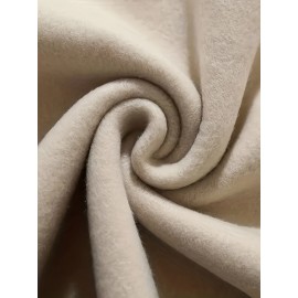 [Cute Cartoon Hoodie] Cute Cartoon Graphic Women's Fashion Hoodie | Long Sleeve, Drawstring Hood, Beige, Casual Fall/Winter Pullover