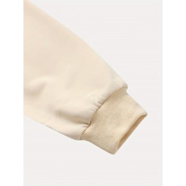 Women'S Casual Crew Neck Sweatshirt with Cat & Book Quote, 100% Polyester Knit Fabric, Animal Pattern, All-Season Lightweight 260gsm - Fall & Spring Fashion Top