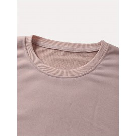 Women'S Casual Crew Neck Sweatshirt with Cat & Book Quote, 100% Polyester Knit Fabric, Animal Pattern, All-Season Lightweight 260gsm - Fall & Spring Fashion Top