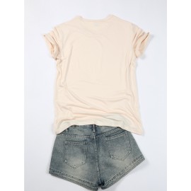 Disney Minnie Mouse 32nd Birthday T-Shirt - Black Casual Short Sleeve Tee with Pink Bow & Red Accents, Lightweight Polyester, Perfect Gift for Disney Fans, Spring/Summer Wear, Disney Shirts