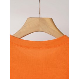 Women's Vintage Graphic T-Shirt - Retro Good Times Text & Group Photo Print Tee - Bright Orange Casual Summer Shirt - Lightweight Everyday Streetwear Top for Women, Relaxed Weekend Wear, Bold Typography Design, Easy Care Clothing, Fashion Enthusiasts