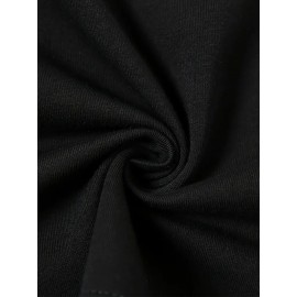 1pc Women's Janet Jackson Graphic T-Shirt - Black Casual Short Sleeve Tee with Iconic Signature & Pose Design, Soft Round Neck, Machine Washable, Birthday Gift for Women & Teens, Everyday Casual Wear