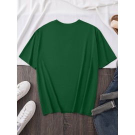 Women'S Y2K Graphic Tee - Cute Cartoon Character Design, 100% Polyester Casual Summer T-Shirt, Loose Fit, Easy Care, Vibrant Yellow with Black Outlines, Perfect for Casual Attire