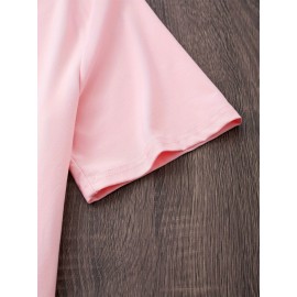 Women'S Y2K Graphic Tee - Cute Cartoon Character Design, 100% Polyester Casual Summer T-Shirt, Loose Fit, Easy Care, Vibrant Yellow with Black Outlines, Perfect for Casual Attire